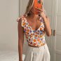 Flower Print Crop Top