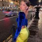 French Romance Retro Velvet Crop Top