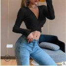 Girls Wrap Crop Top Long Sleeve