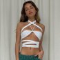 Halter Hollow Out Backless Crop Top