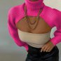 Knitted Turtleneck  Crop Top