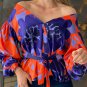 Lantern Sleeve Tied Detailed Crop Top