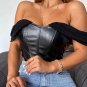 Leather Sexy Crop Top