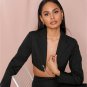 Long Sleeve Blazer Fashion Crop Top