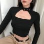 Long Sleeve Crop Top Streetwear