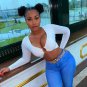 Long Sleeve Crop Top T shirt