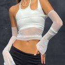 Long Sleeve Fashion Tees Crop Top