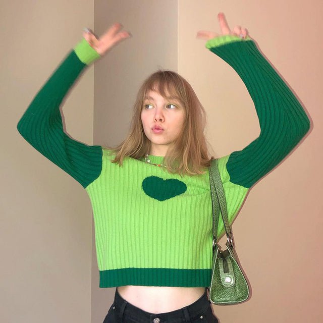 Long Sleeve Loose Crop Top