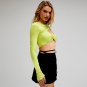 Long Sleeve Spring Autumn Crop Top