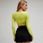 Long Sleeve Spring Autumn Crop Top