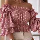 Off Shoulder Shirred Crop Top Corset