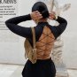 Open Back T-shirt Long Sleeve Crop Top