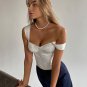 Satin Women Corset Crop Top