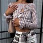 Sexy Flare Sleeve Hollow Out Crop Top