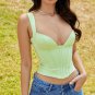 Sexy Satin Boned Crop Top Cropped
