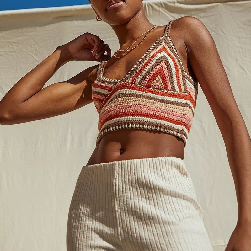 Sexy Sleeveless Spaghetti Strap Crop Top
