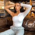 Solid Color Casual Crop Top