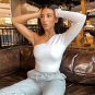 Solid Color Casual Crop Top