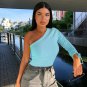 Solid Color Casual Crop Top