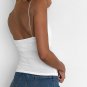 Strap Crop Top V Neck Off Shoulder Sleeveless