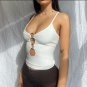 Straped Backless Crop Top