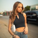 Summer Casual Backless Halter Crop Top
