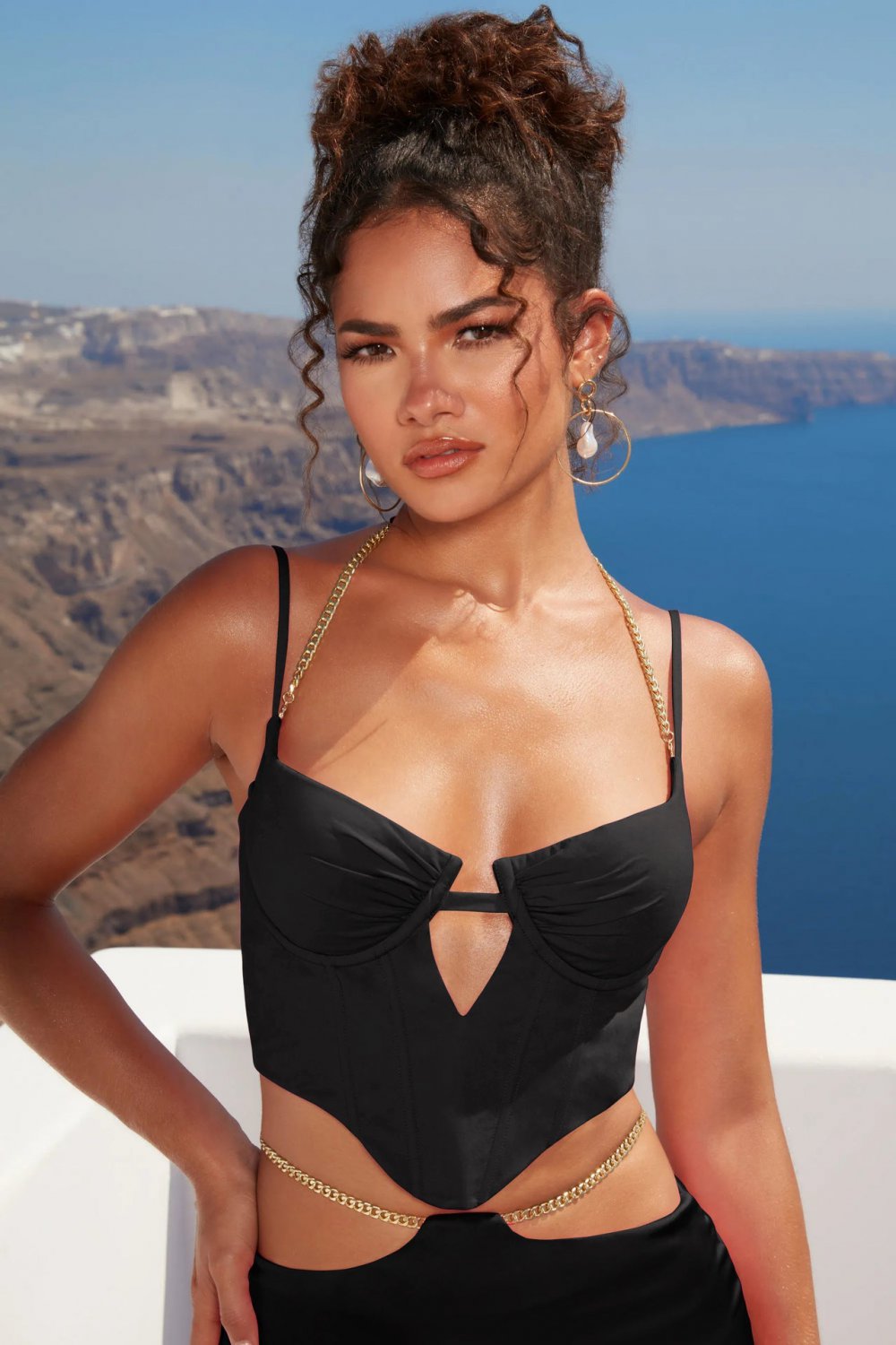 Summer Corset Top Sexy White Crop Top