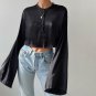 Up Long Sleeve Crop Top Bandage Skirt Party Sexy Outfit