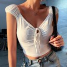 V-Neck Sexy Short Crop Top