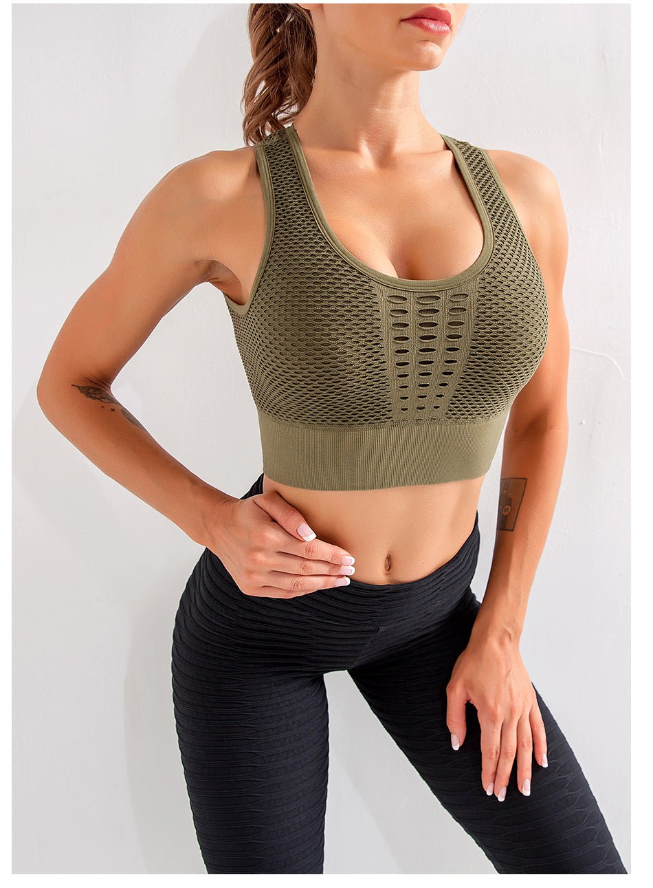Women Racerback Running Crop Top