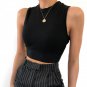 Women Sexy Ribbed Knitted Crop Top