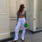 Zebra Print Mesh Bra Crop Top