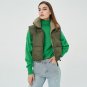 High Collar Zipper Chic Cotton Vest