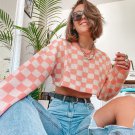 MosiMolly Pink Plaid Sweaters