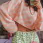 MosiMolly Pink Plaid Sweaters