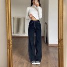 Fashion Loose High Waist Straight Flare And Wide Jeans