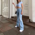 High Waist Woman Flare and Wide Jeans