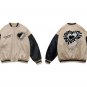 Khaki Heart Embroidered Jacket