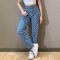 Moon Print Pants Straight Leg Mom Jeans