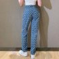 Moon Print Pants Straight Leg Mom Jeans