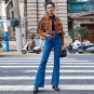 Solid Color Turn-Down Collar Long Sleeve Jacket