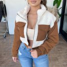 Streetwear Lamb Wool Patchwork Winter Jacket