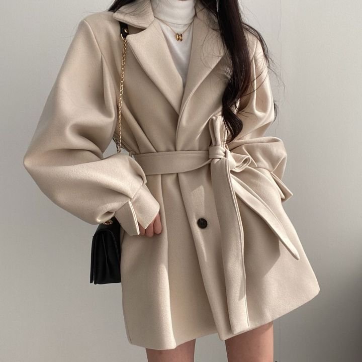 V-neck Office Lady Trendy Elegant Blazer Jacket