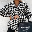 Winter Loose Houndstooth Shirt Jacket