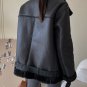 Winter Women Thick Warm Faux Leather Jacket