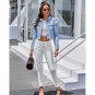 Woman Denim Jacket Autumn Blue