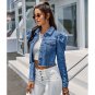 Woman Denim Jacket Autumn Blue