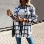 Women Loose Winter Checkered Jacket