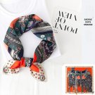 Saddle dot print silk scarf female sweet simulation silk 70cm square scarf bag silk scarf female