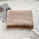 Plaid scarf female winter new imitation cashmere warm fringe shawl thickened anti-chill scarf